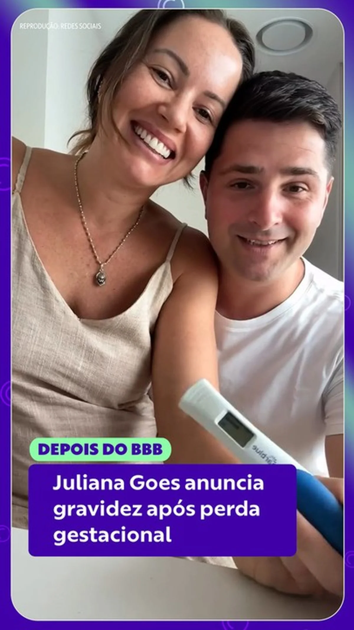 Juliana Goes revela nome da filha na terceira gravidez