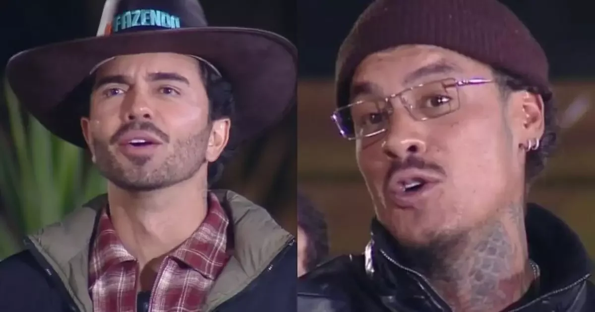 A Fazenda 18: Alfredo e Murilo brigam após fala sobre "chicote"