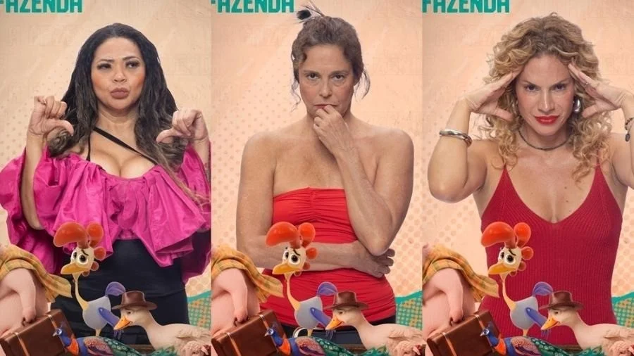 A Fazenda: enquete parcial aponta saída entre Darlin, Giovanna e Maíra