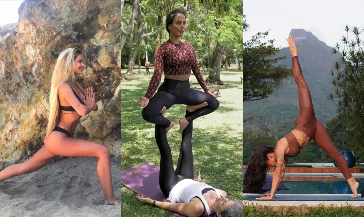 Aline Campos reúne ex-BBBs e transforma yoga em momento coletivo