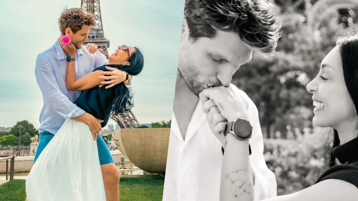 Amanda Djehdian celebra oito anos: 'meu sim mais feliz'