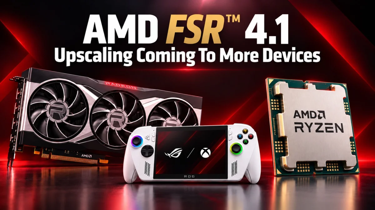 AMD FSR 4.1 amplia suporte à linha Radeon RX 6000