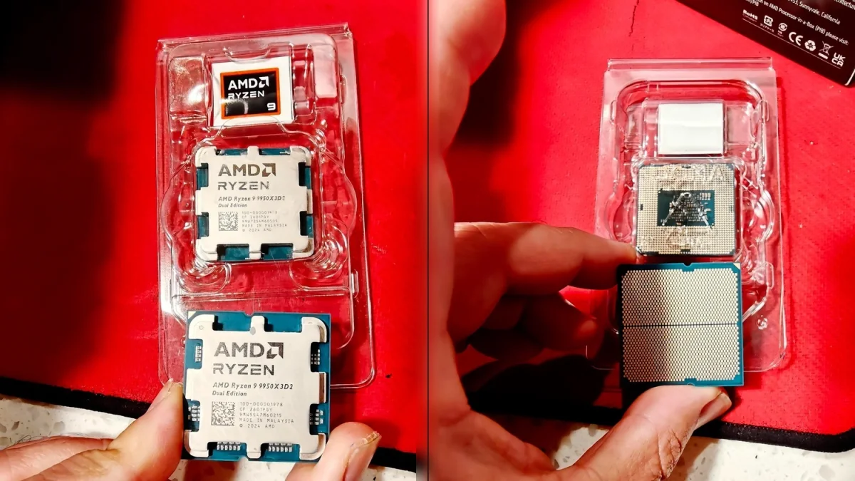 AMD Ryzen 9 9950X3D2 Dual Edition traz substrato Intel em caixa lacrada