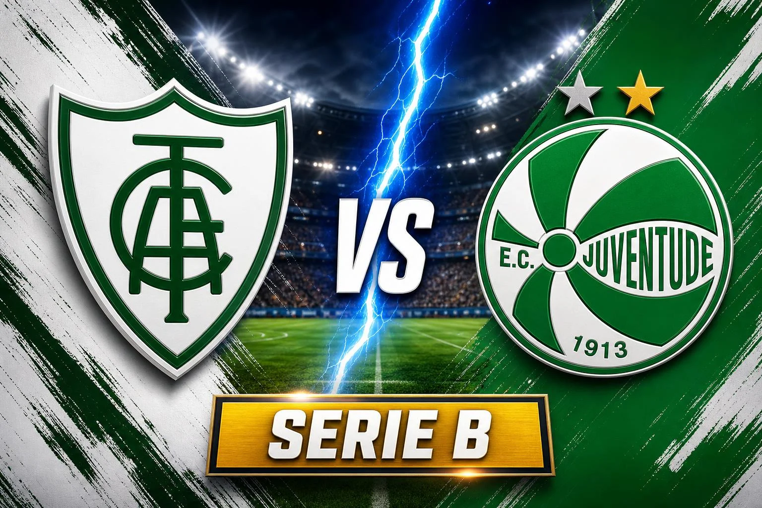 America Mineiro x Juventude ao vivo — Serie B