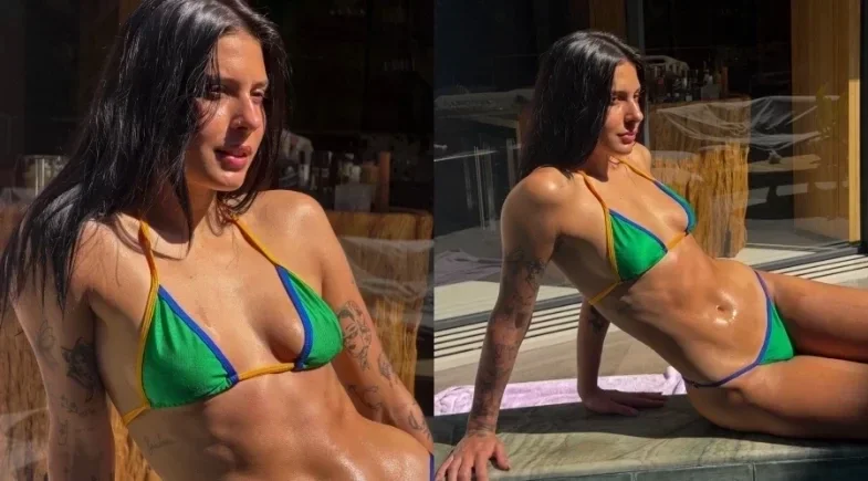 Ana Castela exibe corpão de biquíni e revela novo treino