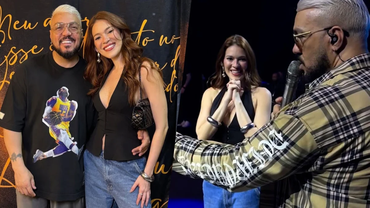 Ana Clara é homenageada por Belo e chamada ao palco no Rio
