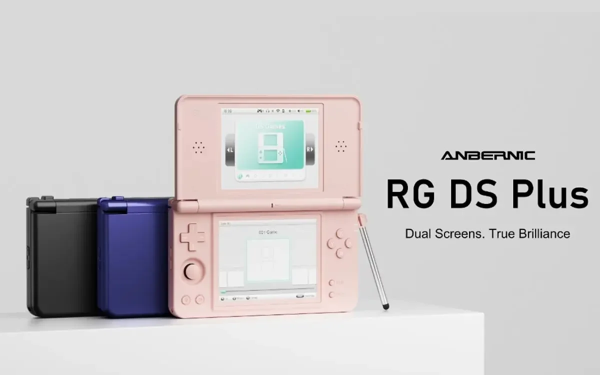Anbernic revela RG DS Plus com duas telas para emulação