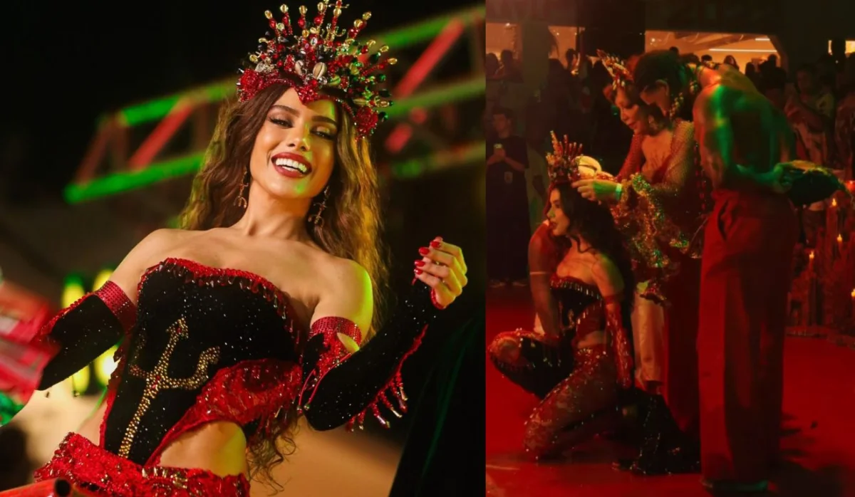 Anitta é coroada na Grande Rio pela 1ª rainha de bateria do país