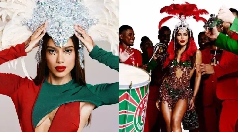 Anitta é Rainha de Bateria da Grande Rio e compõe samba-enredo