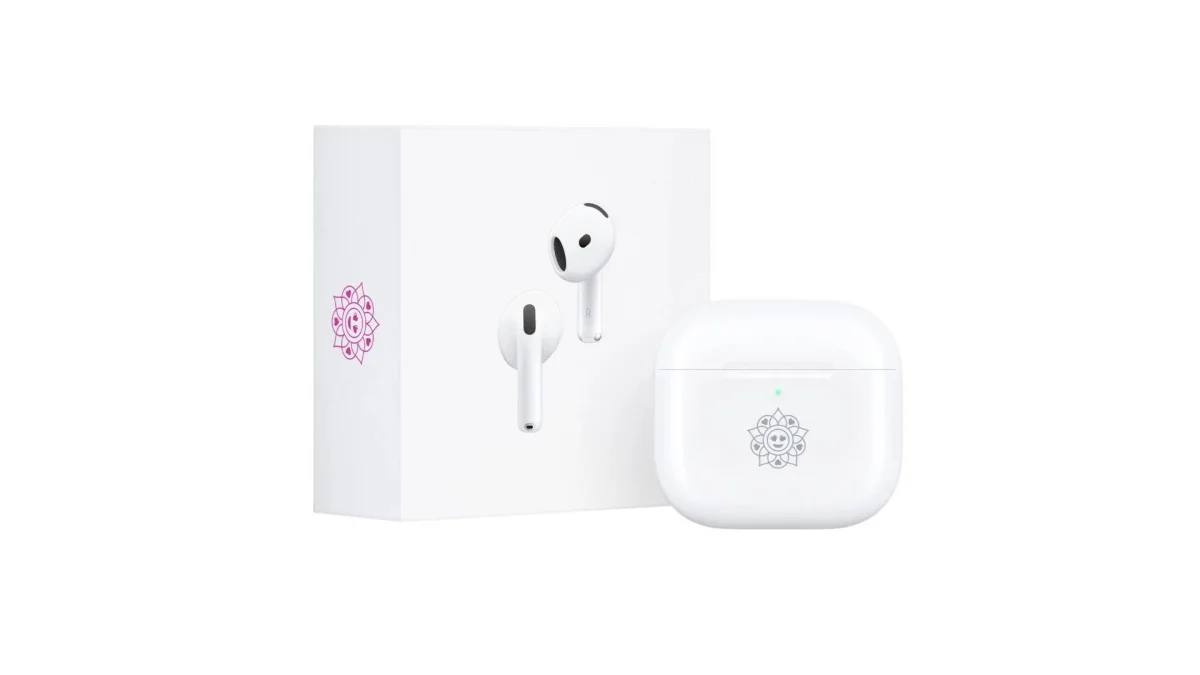 Apple lança AirPods 5 edição limitada com gravação rangoli