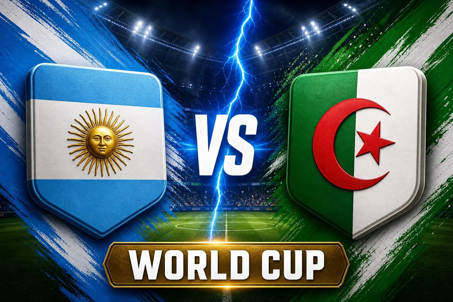Argentina x Argélia ao vivo — World Cup