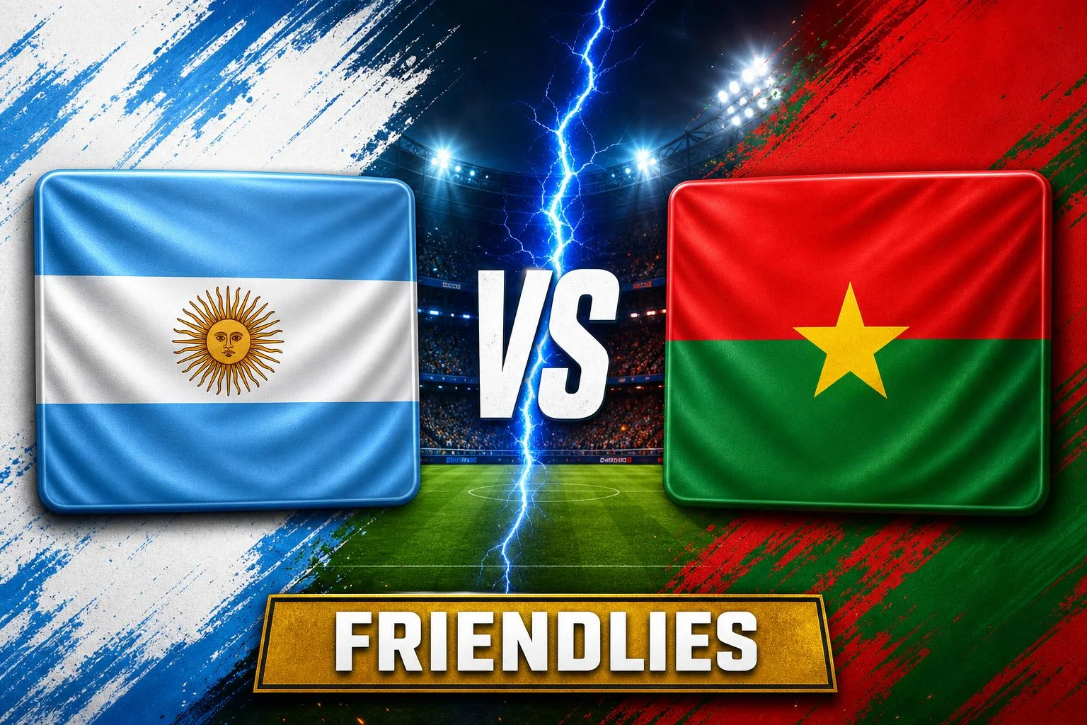 Argentina x Burkina Faso ao vivo — Friendlies