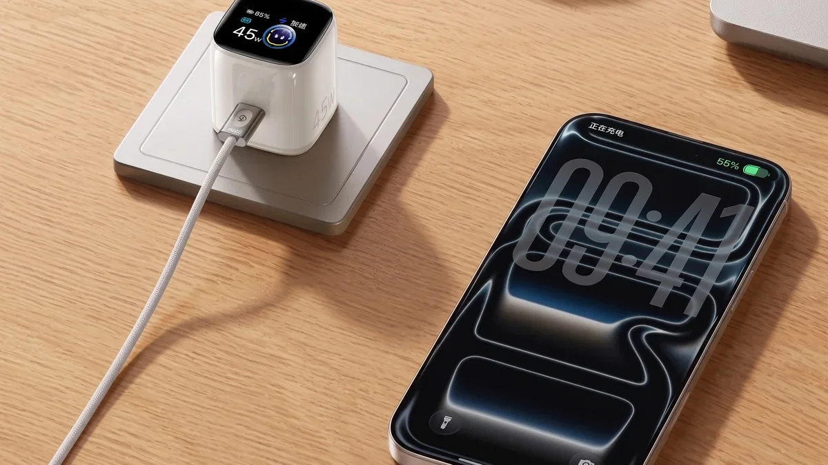 Baseus Xiaozhi: carregador para iPhone com tela e pico de 60 W