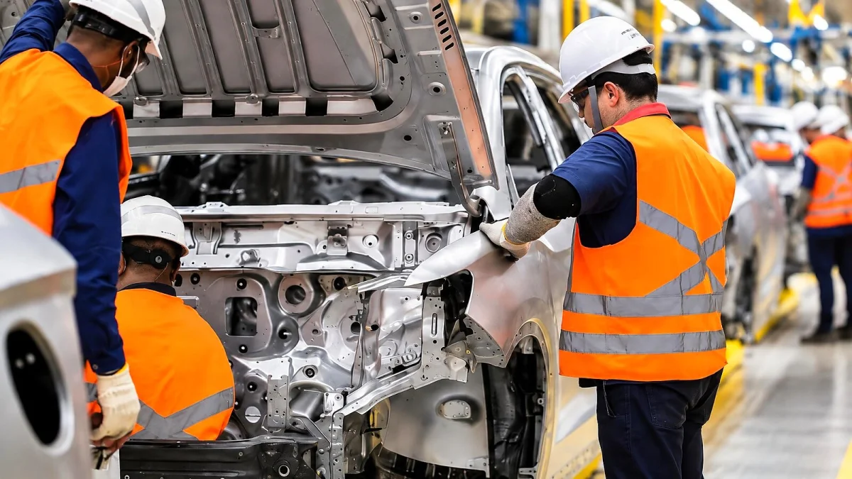 BYD em Camaçari testa galpões de soldagem e pintura
