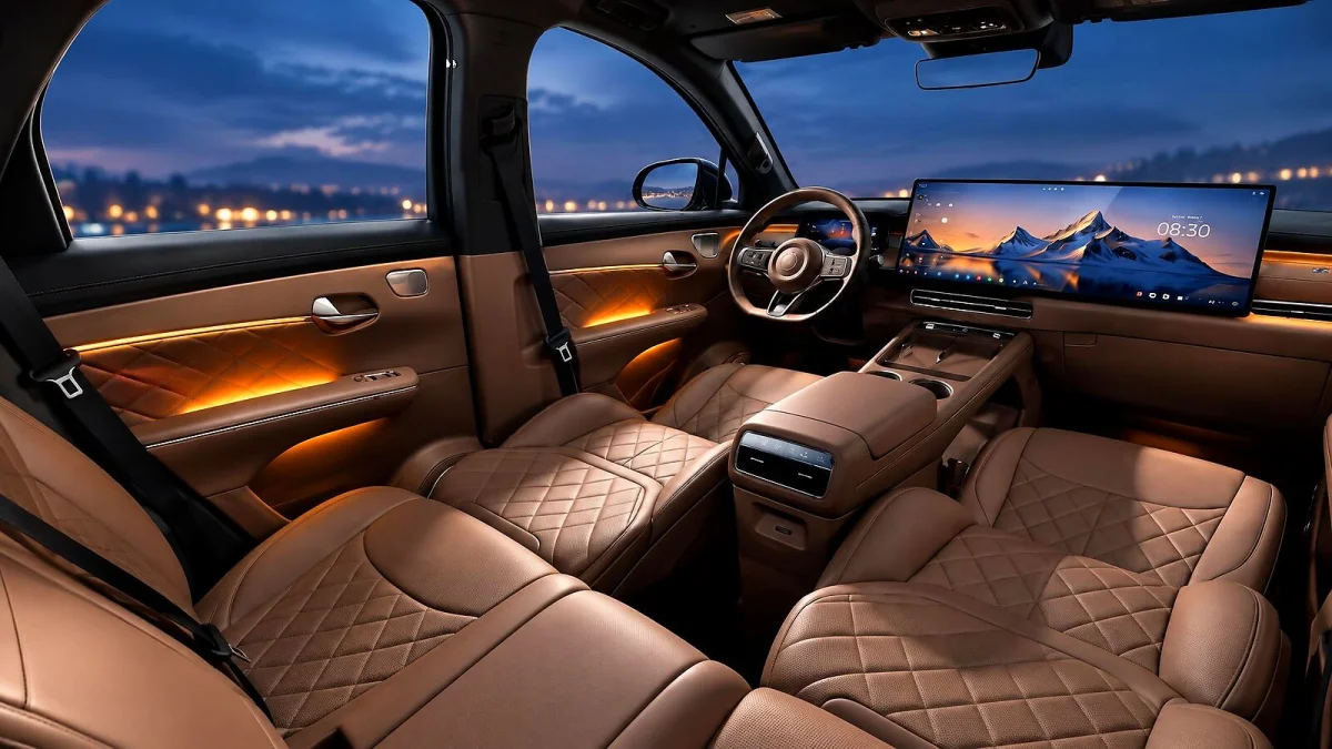 BYD Tang revela painel com telas de 35,4 e 30 polegadas