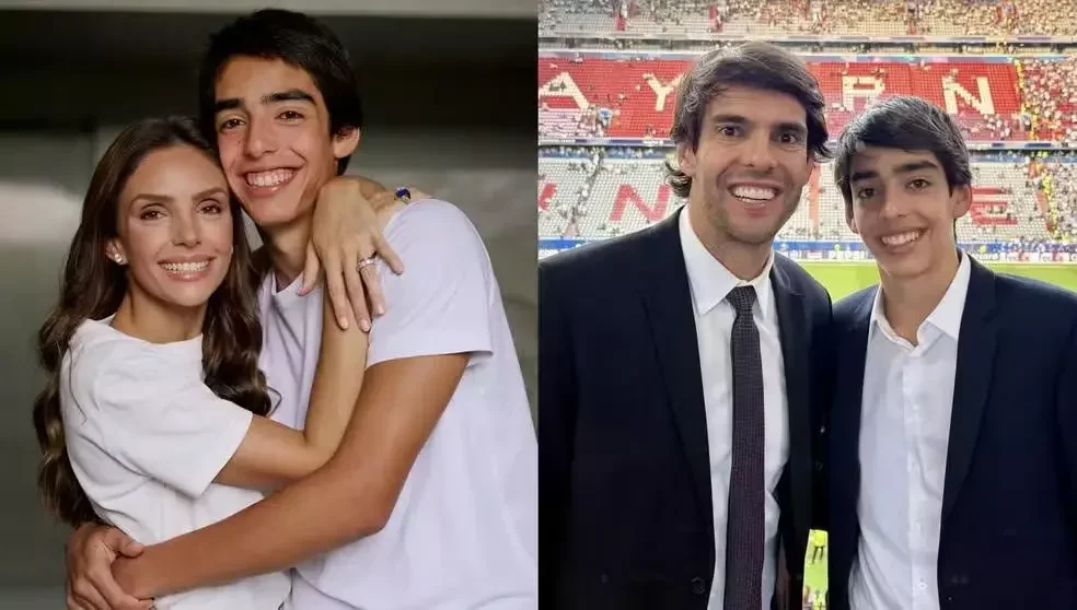 Carol Celico: filho Luca, 18, parte para os Estados Unidos