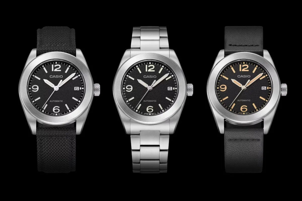 CASIO CMK-100: relógios automáticos com caixa de titânio
