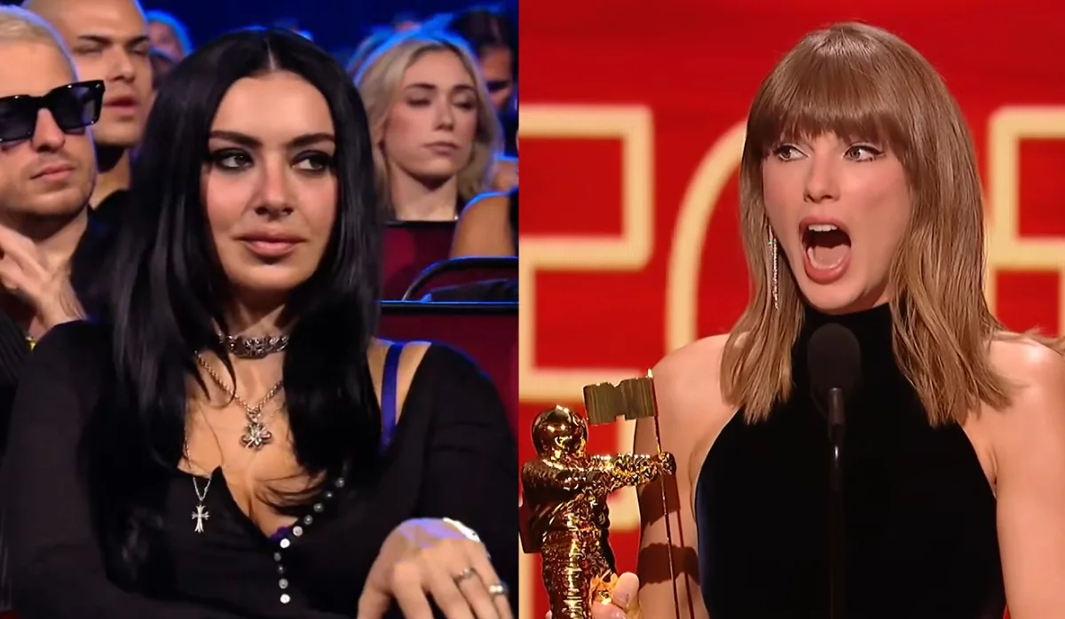 Charli XCX: montagem viral fingiu “cara feia” para Taylor Swift