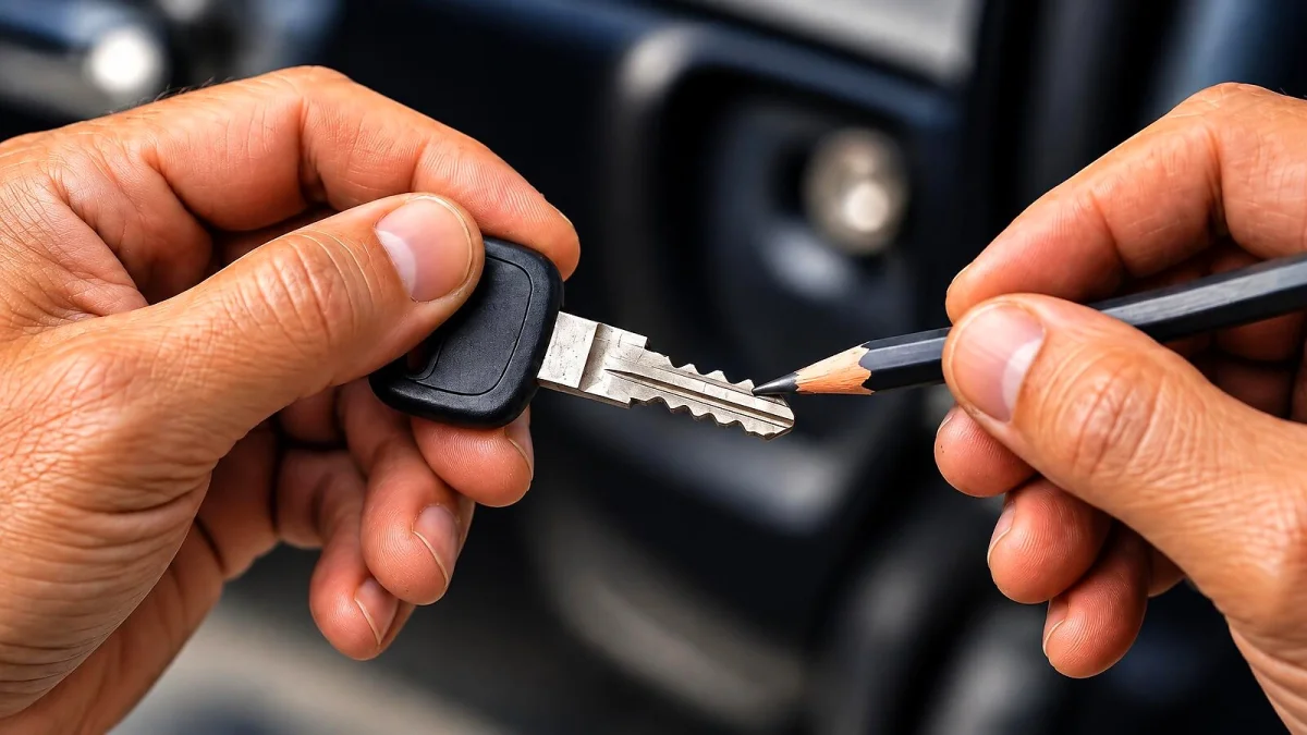 Chave do carro: lápis de grafite pode evitar conserto caro