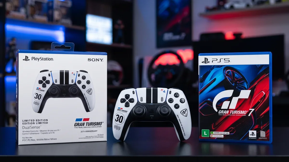 Controle DualSense Gran Turismo: bundle por R$ 599 e 10x sem juros