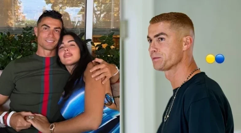 Cristiano Ronaldo surge ruivo após casamento com Georgina