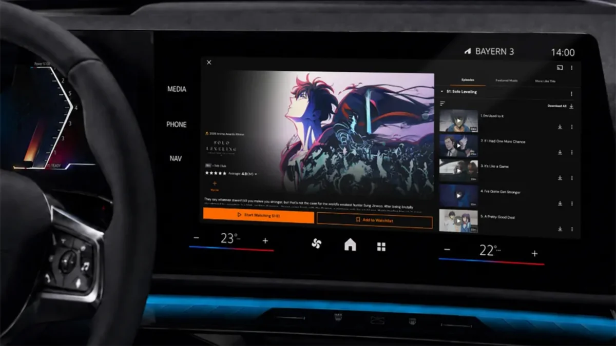 Crunchyroll chega a BMW e Mini, mas vídeos só tocam com o carro parado