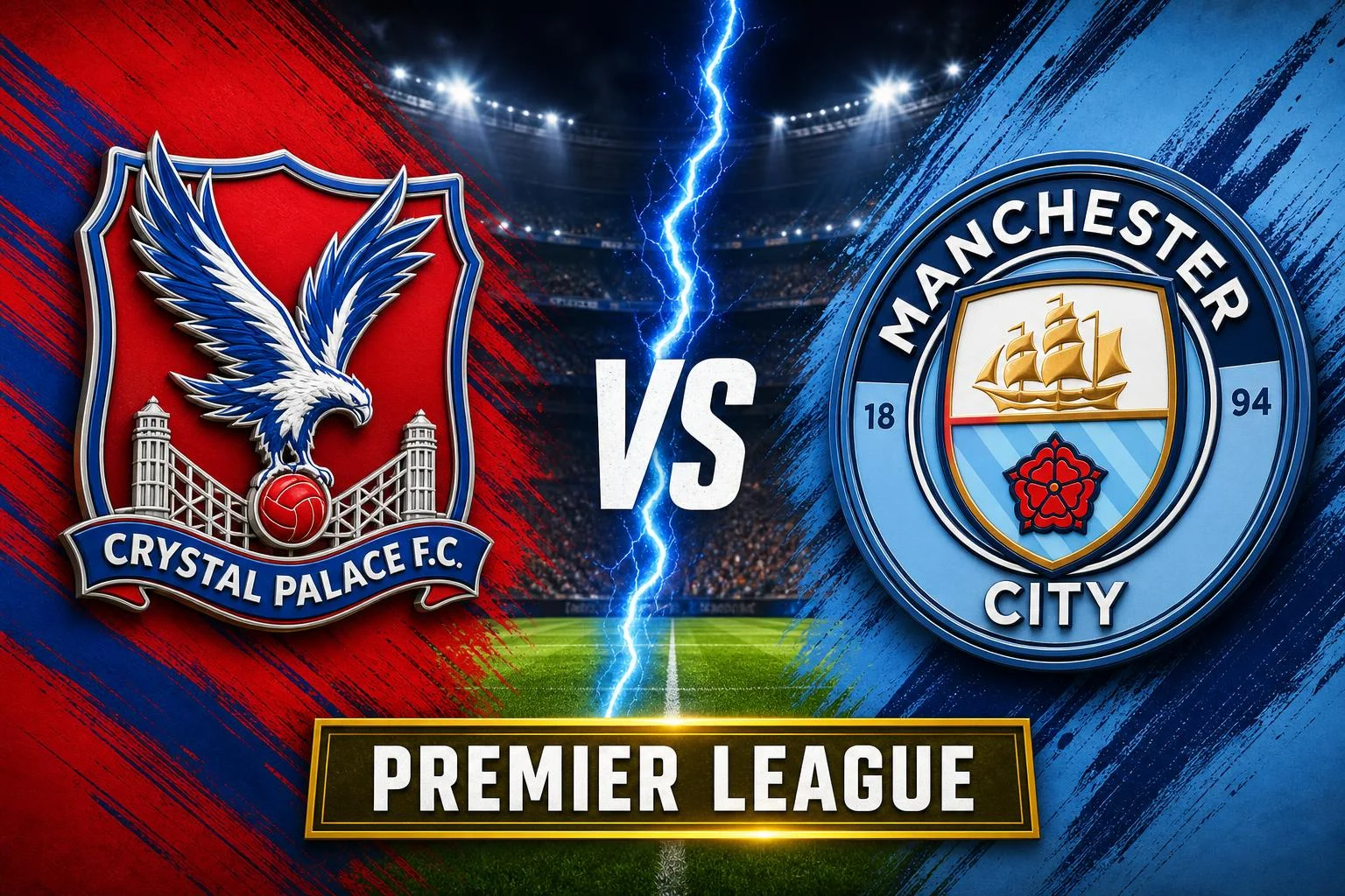 Crystal Palace x Manchester City ao vivo — Premier League