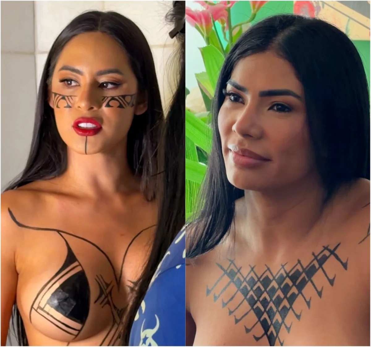 Cunhãs usam grafismos indígenas como marca de ancestralidade