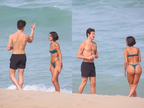 Bruna Marquezine e Shawn Mendes: flagrante de mãos dadas