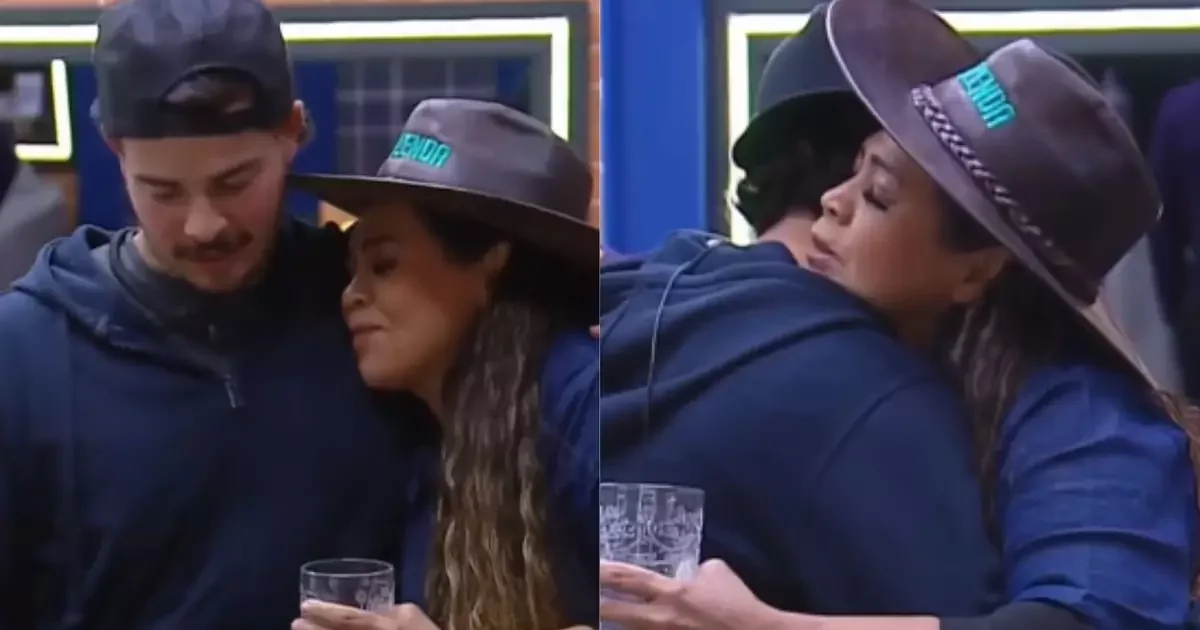 Darlin sela paz com Jottapê em A Fazenda e divide a web
