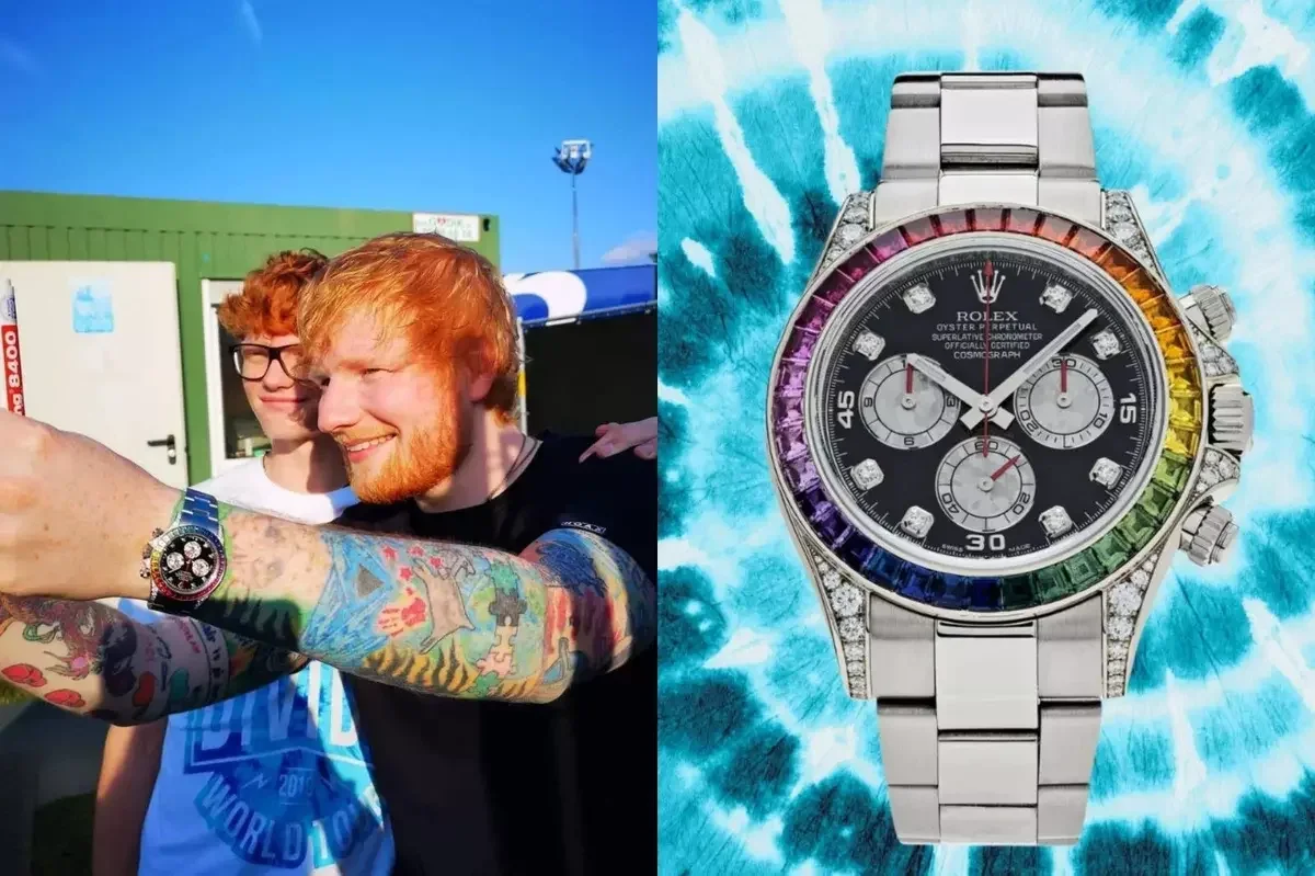 Ed Sheeran reúne relógios únicos que transformam carreira em memória
