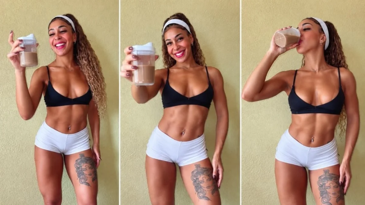 Emelly Souza inclui 'esperma de peixe' na dieta e surpreende amigos
