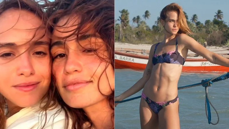 Emilie Rey posa de biquíni na Praia do Preá e recebe elogios