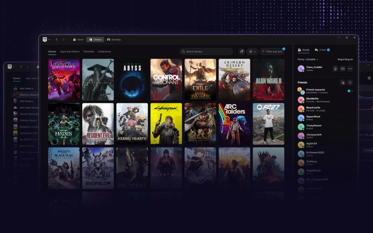 Epic Games Store: prévia feita por IA é mais rápida que o Steam