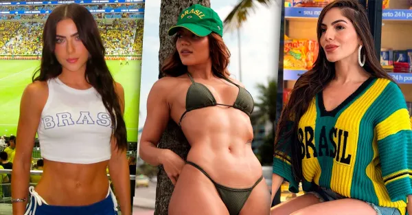 Ex-BBBs apostam em verde e amarelo do biquíni ao salto