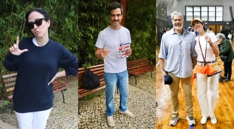 Famosos marcam presença nas urnas em cinco estados e no DF