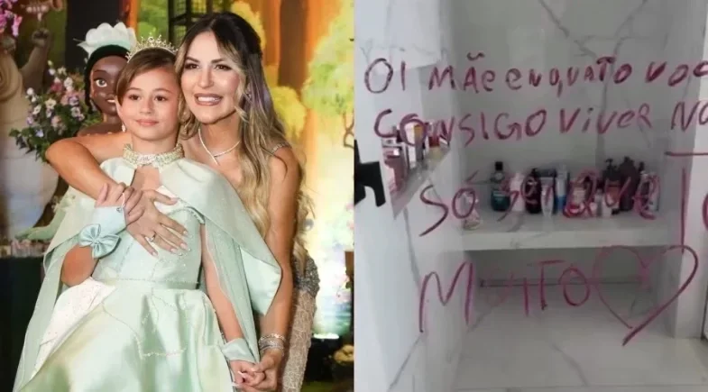 Filha de Deolane Bezerra escreve 'não consigo viver' após prisão