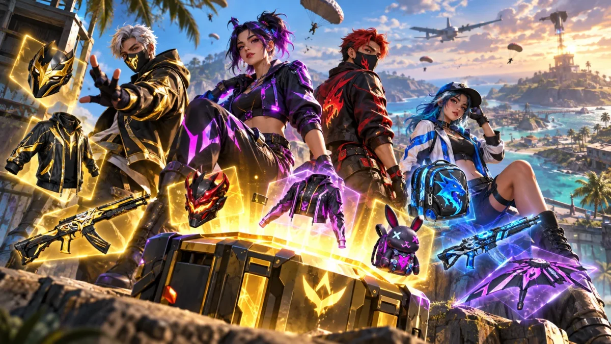 Free Fire: gift card de 110 diamantes por R$ 4,49