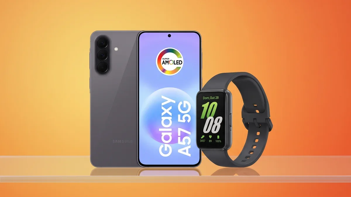 Galaxy A57: kit com Galaxy Fit3 por R$ 1.744 — economia de R$ 341