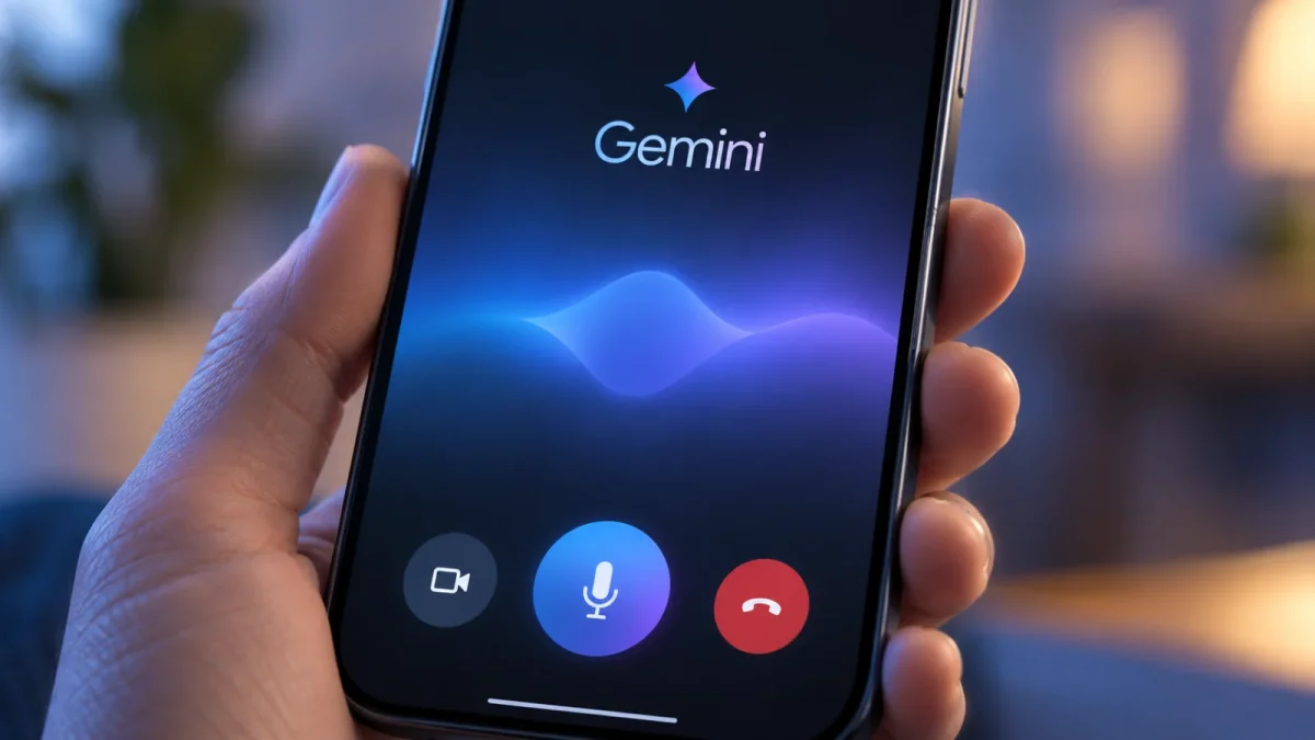 Gemini 3.8 Live: executa tarefas em segundo plano enquanto fala