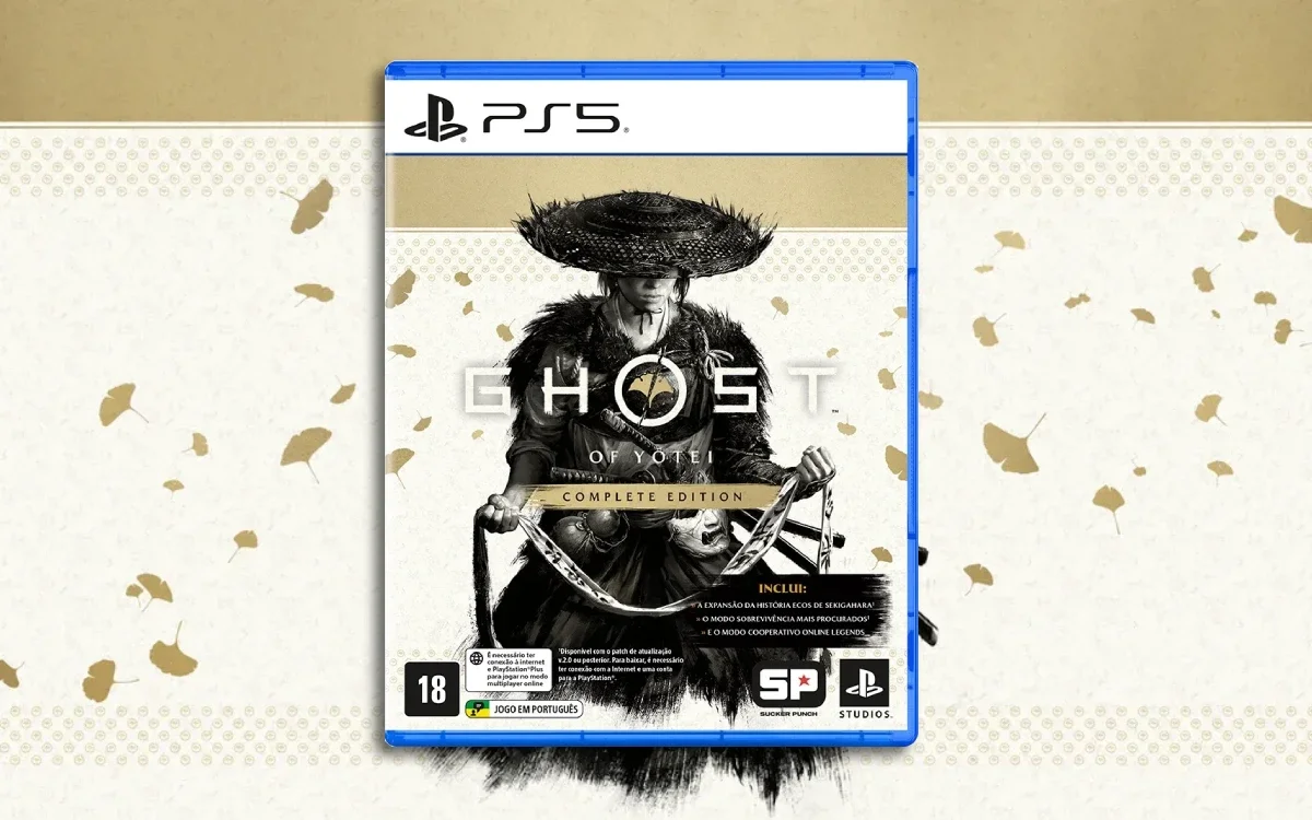 Ghost of Yotei Complete Edition chega em mídia física por R$371