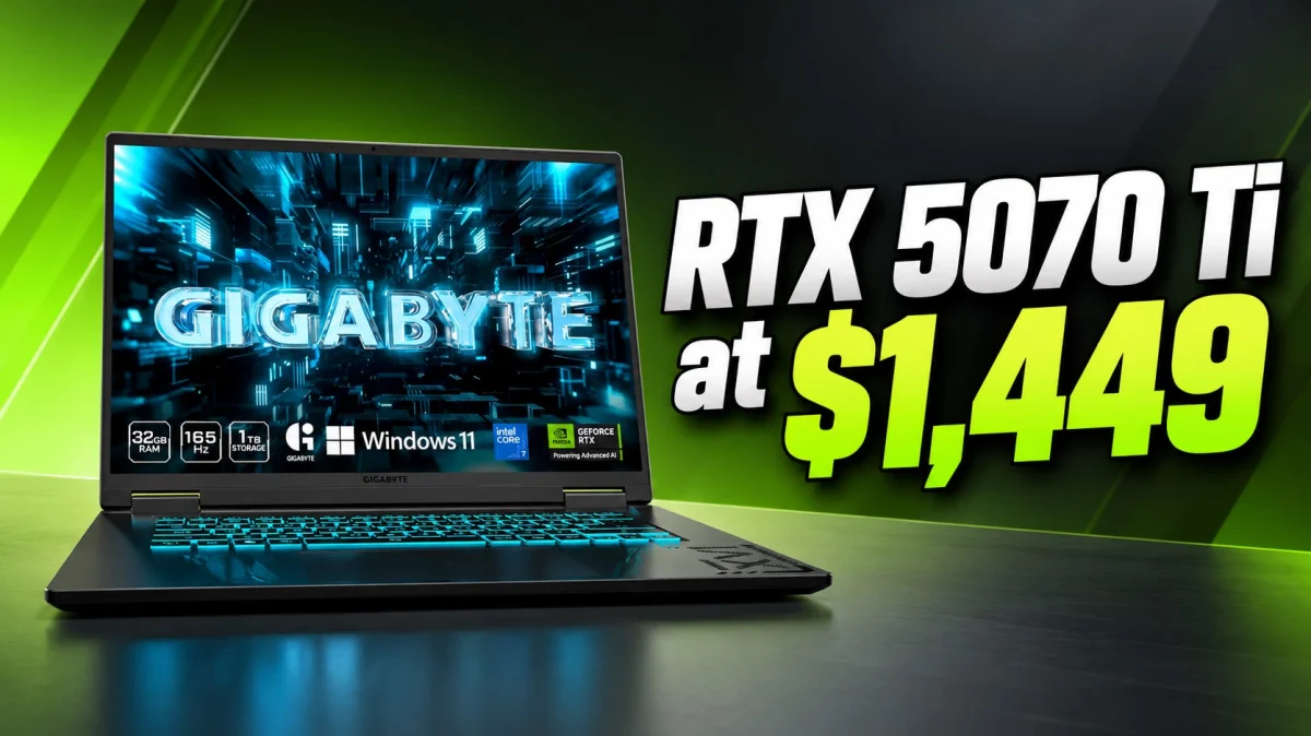 GIGABYTE Gaming A16 Pro: RTX 5070 Ti por US$1.449
