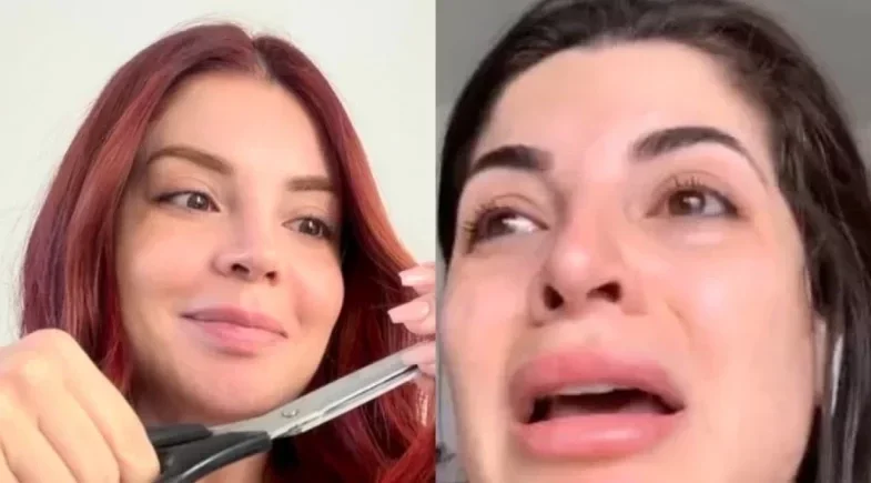 Gkay mostra tremedeira ao cortar o cabelo e liga ao uso de antidepressivo