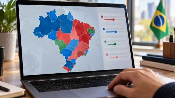 Global Election Simulator: altere votos por estado e rode apuração