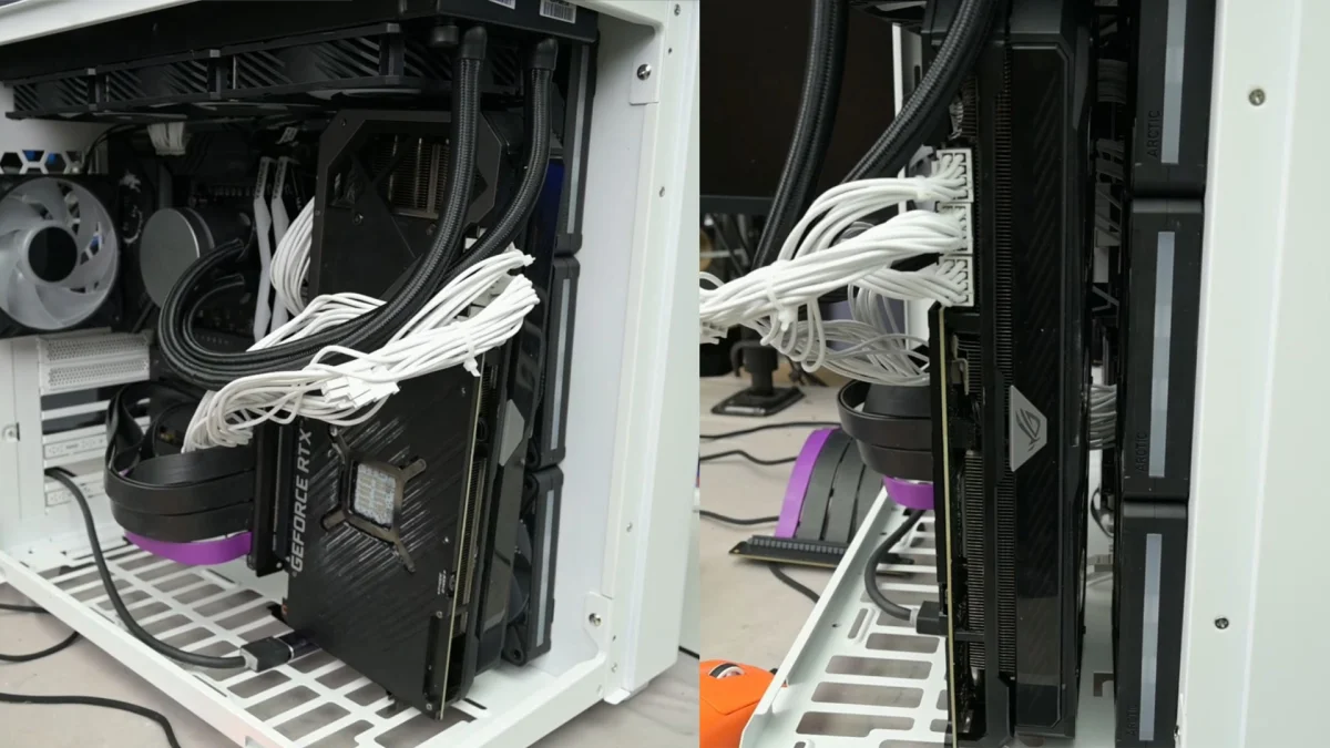 GPU: queda de hotspot em 19°C ao montar verticalmente