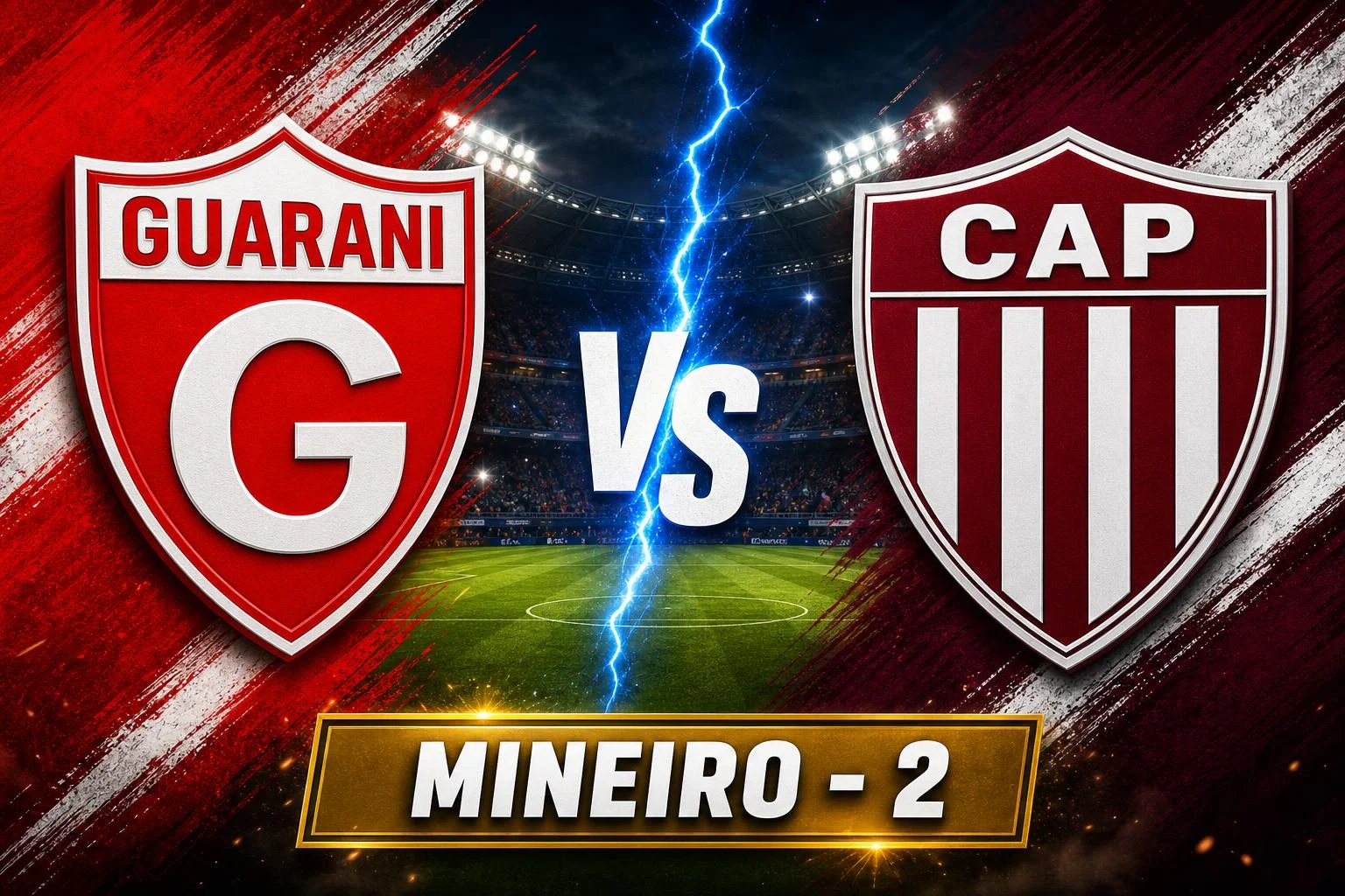 Guarani MG x CAP ao vivo — Mineiro - 2