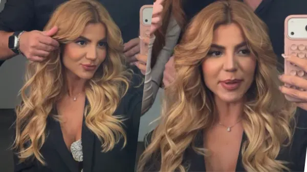 Hariany Almeida pinta o cabelo de loiro e exibe o resultado