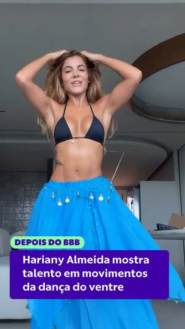 Hariany Almeida viraliza com dança do ventre ao som de Shakira