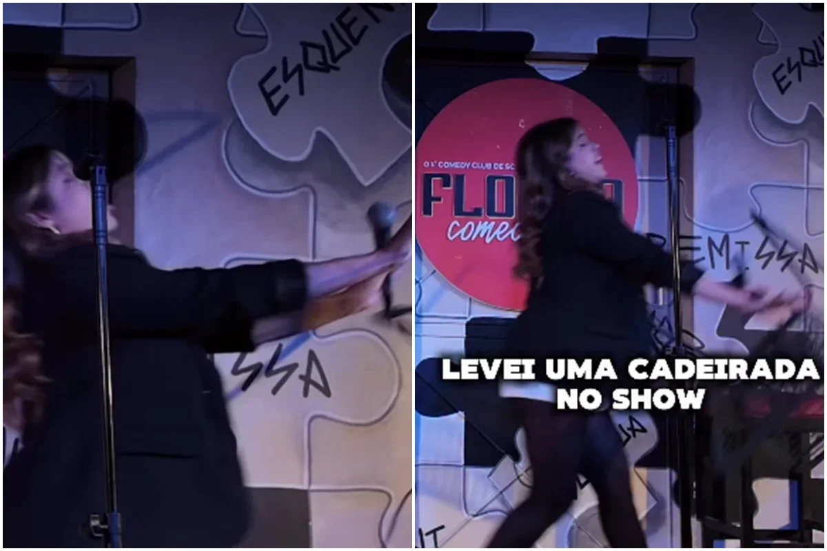 Humorista Fernanda Arantes recebe cadeirada e ofensas