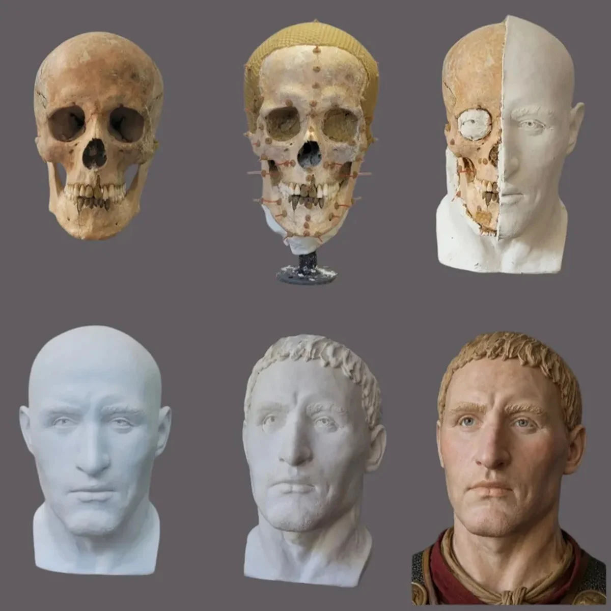 Hungria da era romana tem 16 rostos hiper-realistas revelados